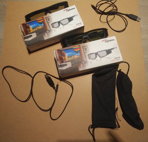 Używane okulary OPTOMA ZF2100 3D RF
