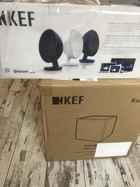 Zestaw głośników Bluetooth KEF Egg Active 2.0 + subwoofer Kube8b