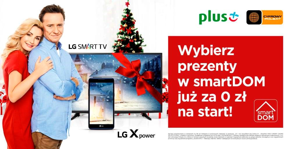 Wyjątkowe święta w programie smartDOM Plusa i Cyfrowego Polsatu. Nowoczesne telewizory smart i sprzęt AGD!
