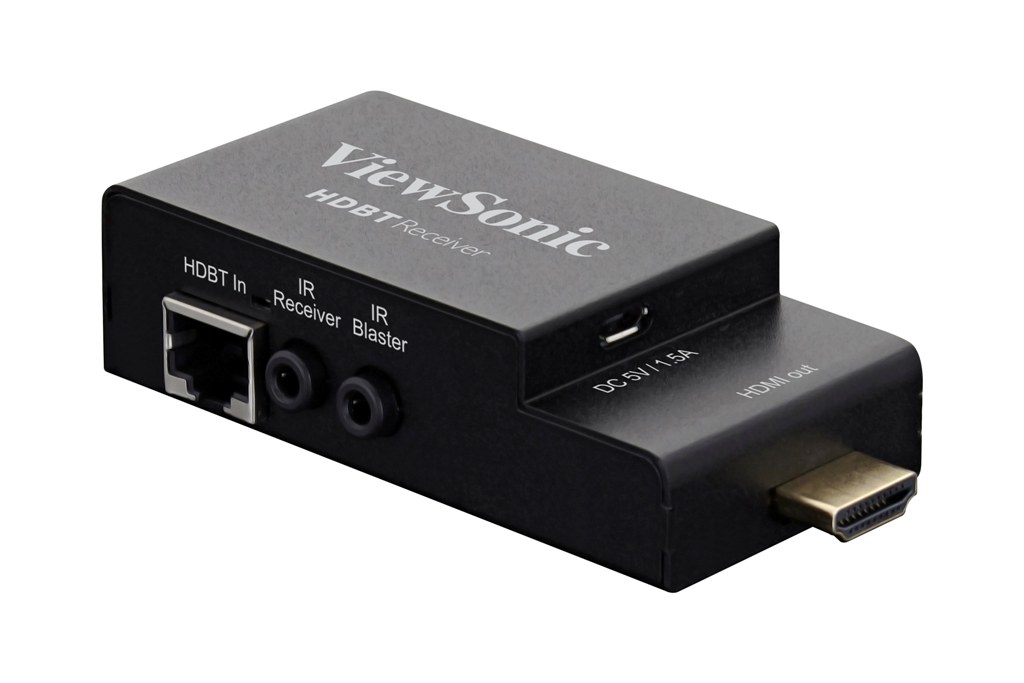 ViewSonic Transmiter + Odbiornik HDBaseT HB10B – zestaw do przesyłania sygnału AV bez utraty jakości na znaczne odległości