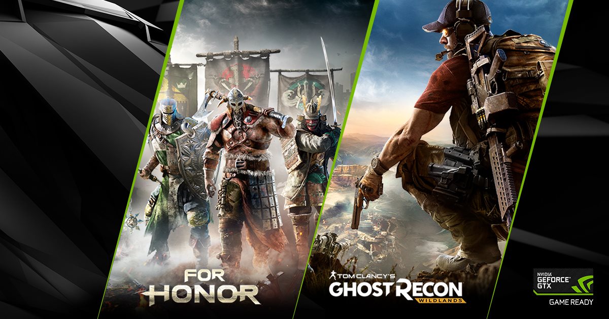 Gra For Honor lub Ghost Recon Wildlands za darmo z kartami graficznymi NVIDIA GeForce GTX
