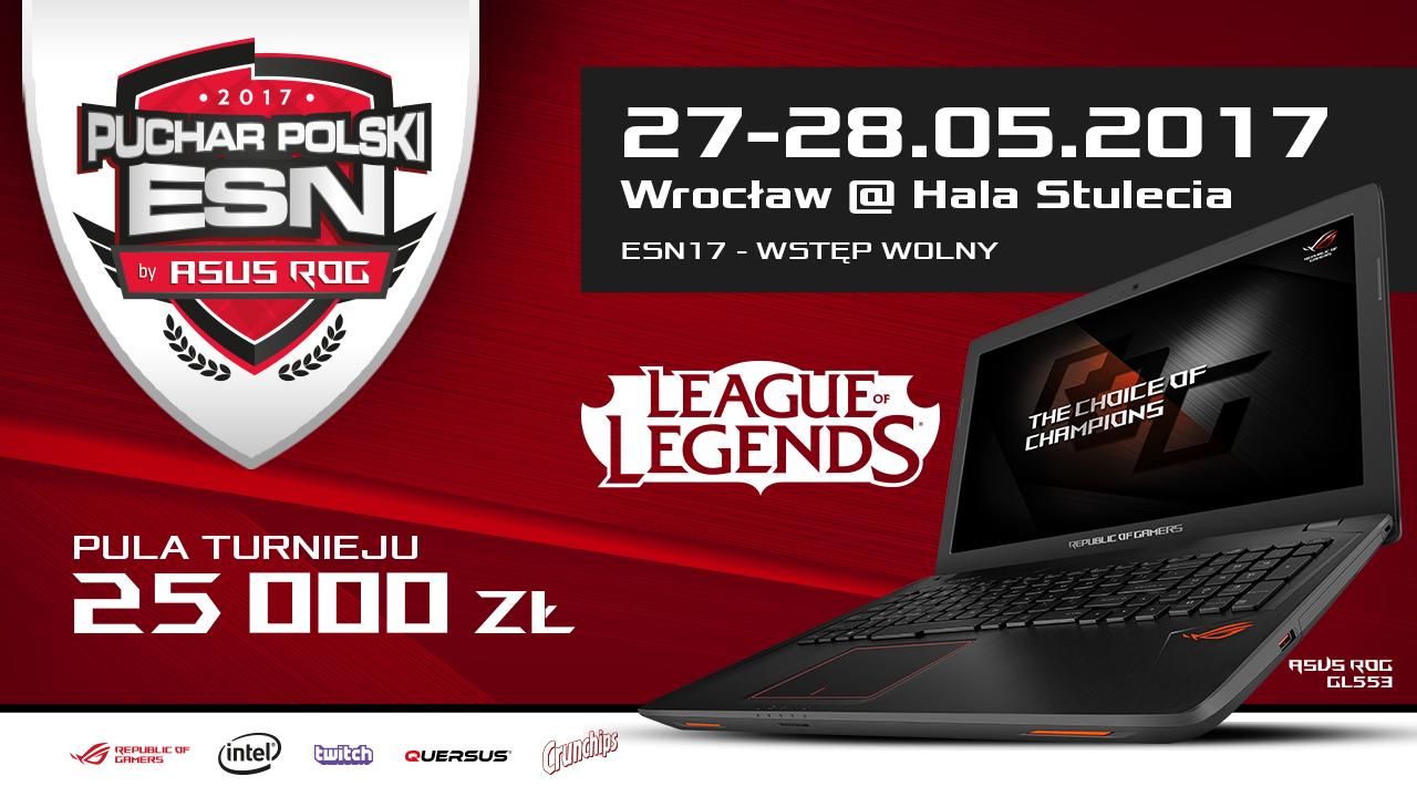 Puchar Polski ESN powered by ASUS ROG odbędzie się we Wrocławiu!