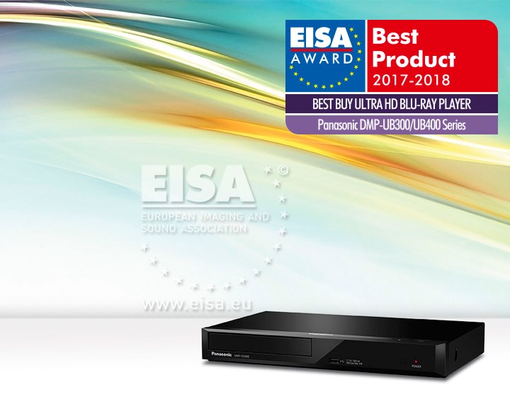 Panasonic otrzymuje nagrodę EISA 2017 za odtwarzacze Ultra HD Blu-ray DMP-UB300/UB400