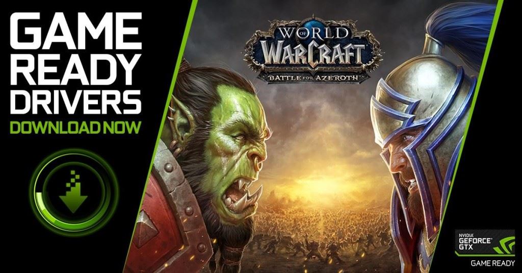 Nowy sterownik Game Ready dla kart GeForce, zoptymalizowany dla gier World of Warcraft: Battle for Azeroth oraz Monster Hunter: World