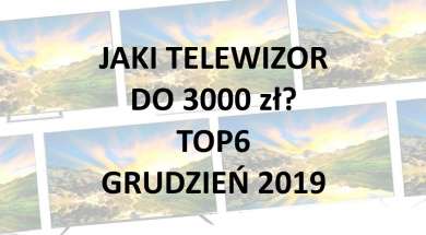 Jaki telewizor do 3000 zł TOP6 polecanych modeli grudzień 2019