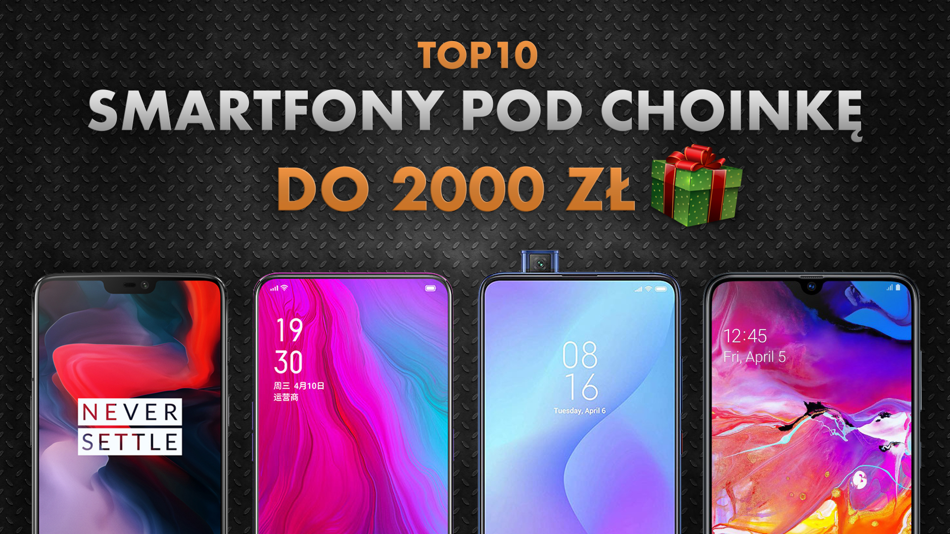 Najlepsze smartfony pod choinkę do 2000 zł | NASZE TOP 10