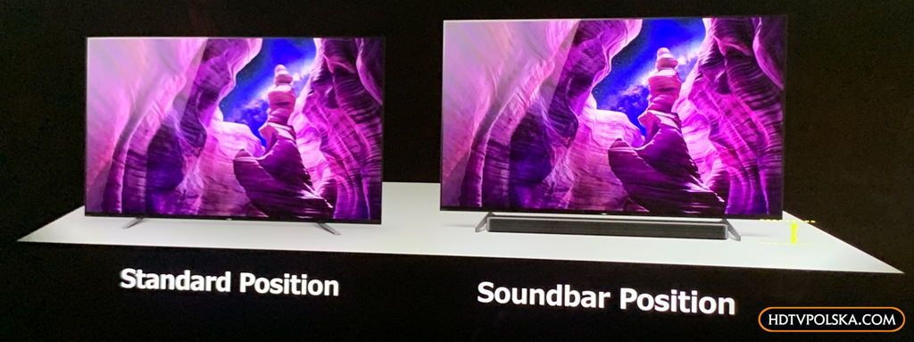 Nowe telewizory Sony OLED A8 dźwięk lepszy 2