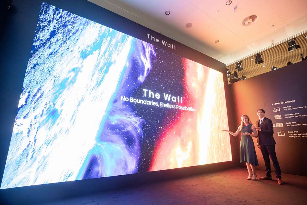 ISE 2020: Samsung prezentuje potężny, 583-calowy ekran The Wall 8K!