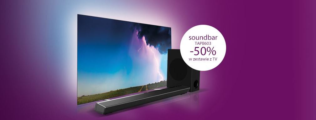 Kupujesz telewizor OLED Philips? Soundbar Dolby Atmos dostaniesz za pół ceny! Rusza nowa promocja