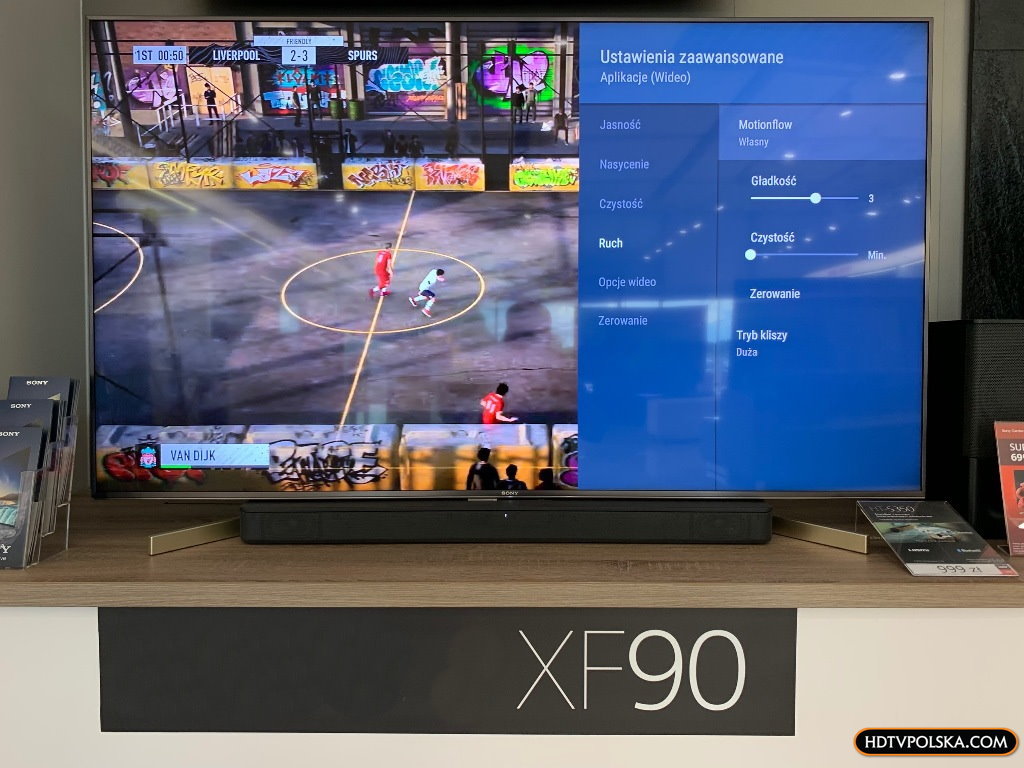 Telewizor Sony XF9005 120Hz najlepszy w swojej cenie do 4K Ultra HD sport