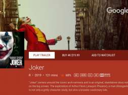 Google Play Movies Dolby VIsion Joker