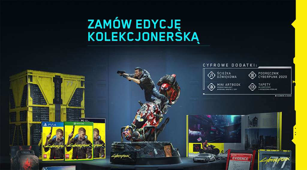 Cyberpunk 2077: edycja kolekcjonerska nie dotrze do kupujących? Pojawiły się pisma o upadłości CDP i zwrocie pieniędzy