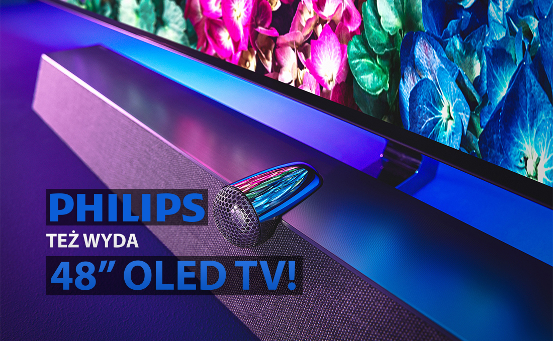 Philips wprowadza pierwszy w ofercie 48-calowy OLED TV! To wariant flagowego modelu premium OLED+935