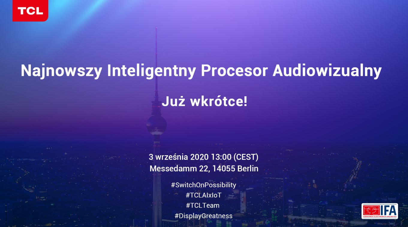 TCL IFA2020 konferencja procesor