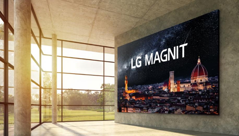 LG wprowadza Magnit - wielkoformatowy, bardzo jasny ekran MicroLED 4K do kina domowego i biznesu