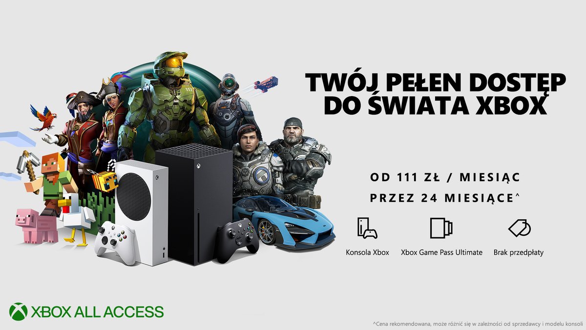 Konsola Xbox Series X/S na abonament w Polsce. Znamy ceny i nowe szczegóły oferty Xbox All Access!