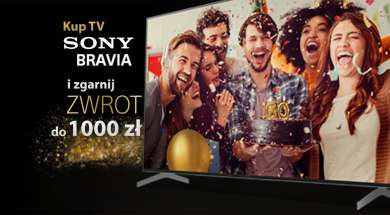 Sony Bravia telewizory zwrot karta podarunkowa RTV Euro AGD