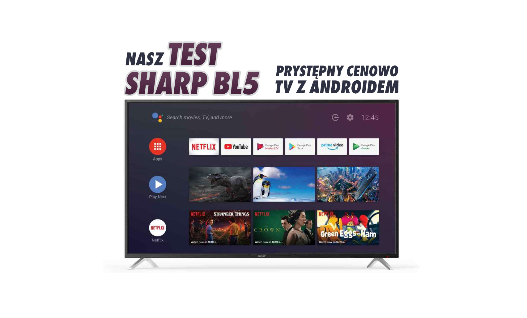 Sharp BL5 | TEST | Ciekawy telewizor z Android TV w bardzo niskiej cenie