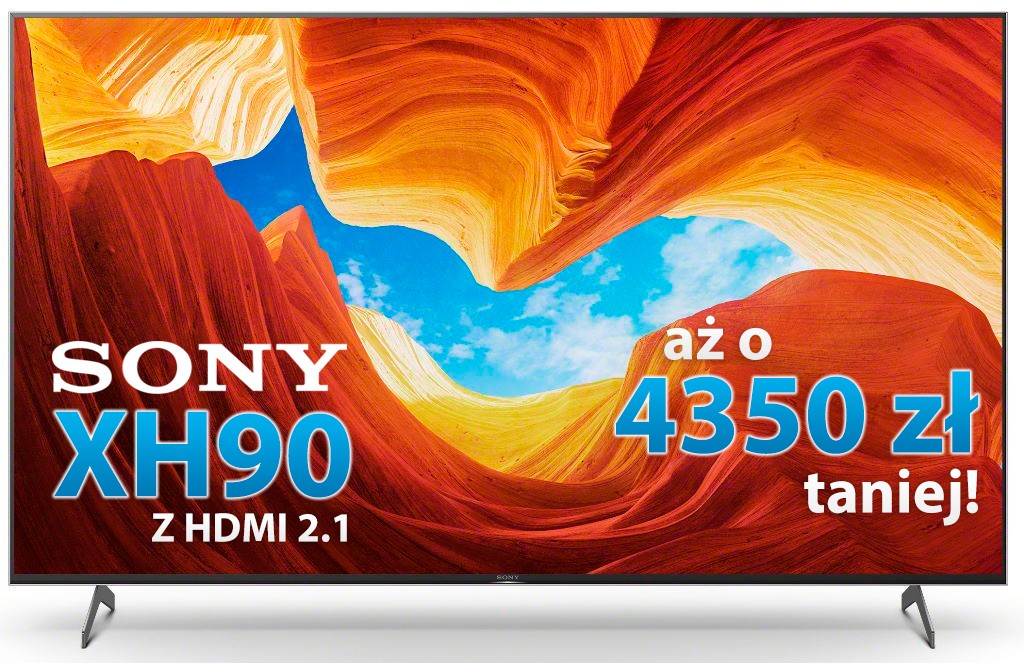 Promocja Sony XH90 HDMI 2.1 PS5 PlayStation 5