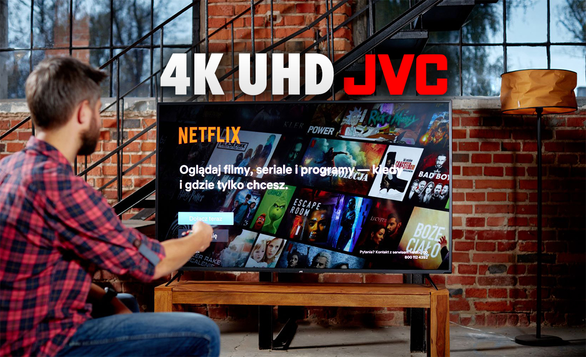Nowe telewizory JVC 4K UHD to technologia premium na każdą kieszeń. Telewizory debiutują z Dolby Vision i Android TV!