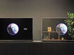 Panasonic przezroczysty ekran telewizor wyświetlacz OLED