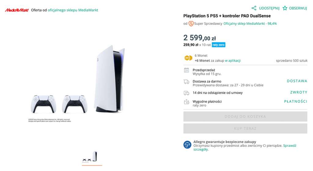 Rusza sprzedaż konsoli PS5 w Polsce! Śledzimy sytuację w sklepach na bieżąco - gdzie można ją kupić? | AKTUALIZACJA - CHAOS W SKLEPACH