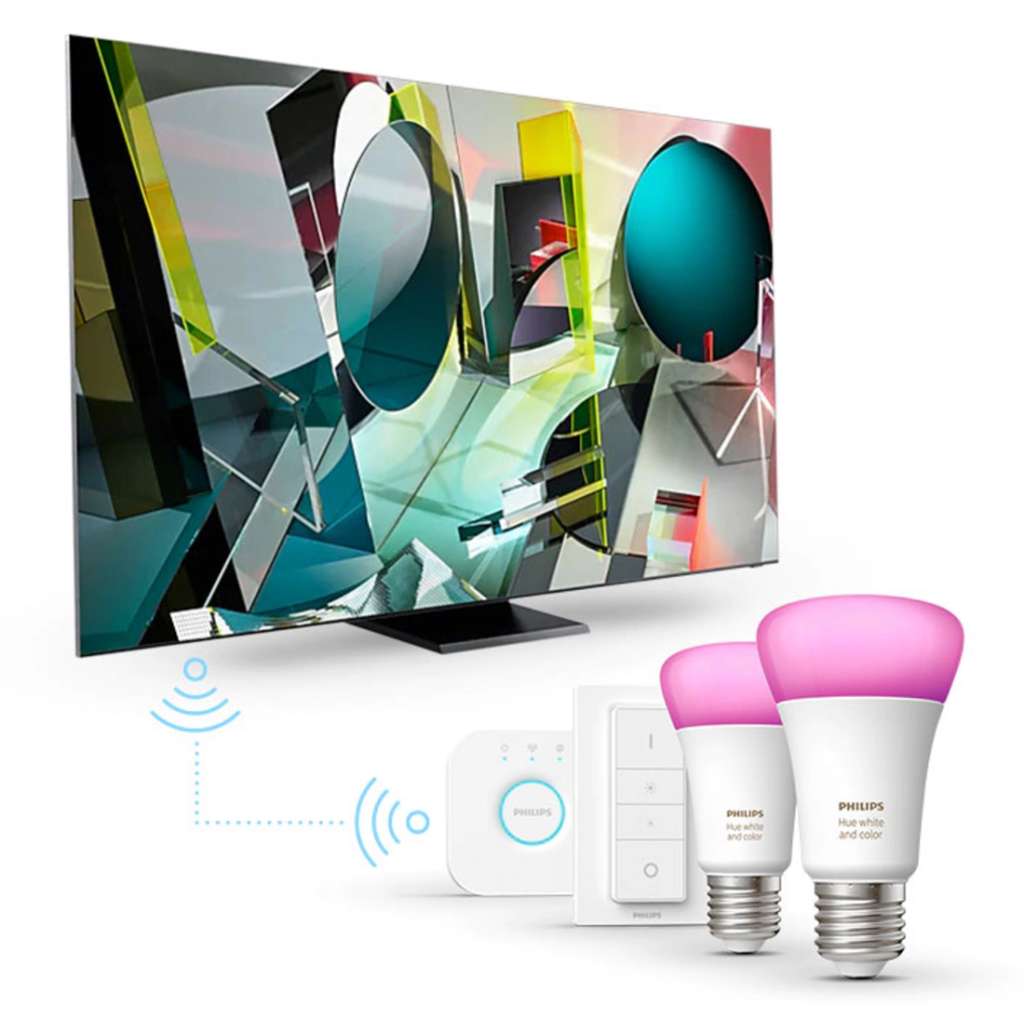Rusza świetna promocja Samsunga: kup telewizor QLED i odbierz zestaw inteligentnego oświetlenia Hue, który rozświetli całe pomieszczenie!