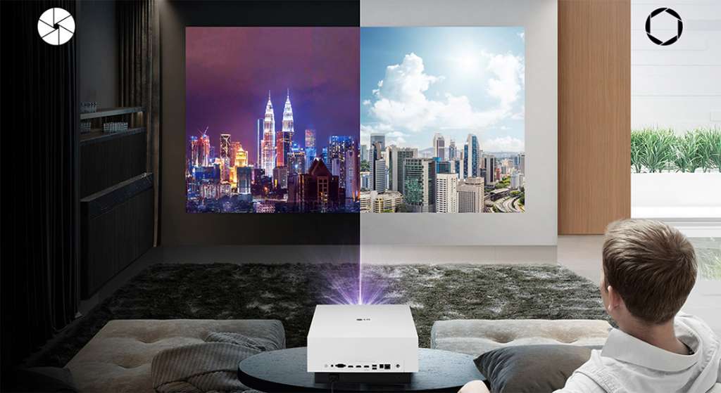Nowy projektor laserowy 4K od LG automatycznie reguluje jasność obrazu i odtwarza filmy w kinowym formacie 24 kl/s. Idealny do domu?