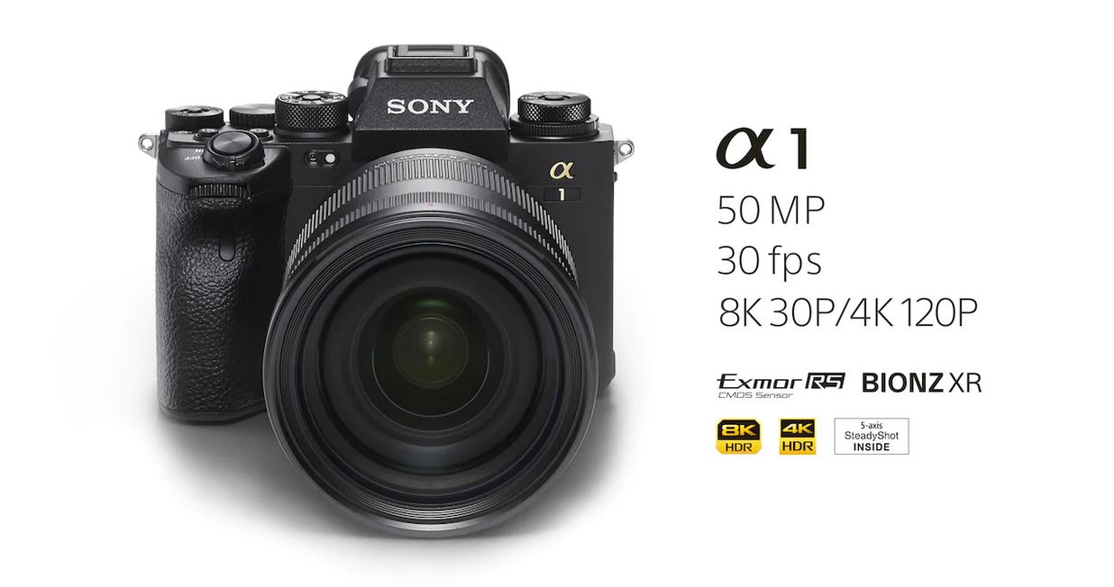 Firma Sony prezentuje przełomowy aparat Alpha 1 zdolny nagrywać w 8K/30p lub 4K/120p