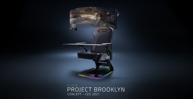 Marzenie każdego gracza? Razer prezentuje gamingowy fotel z ultrapanoramicznym ekranem OLED 60" i haptycznymi wibracjami