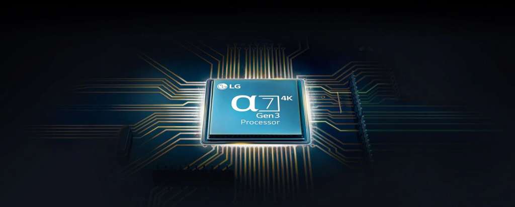 LG OLED BX telewizor procesor obrazu alfa 7