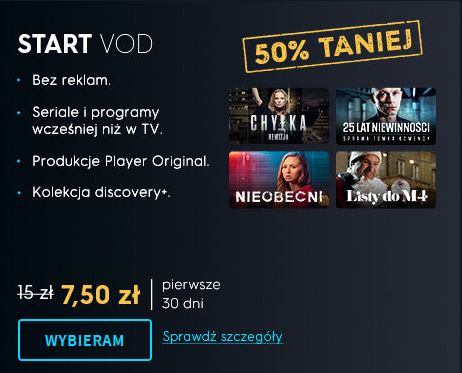 Promocja Start VOD w Player