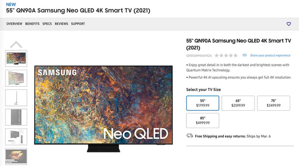 Telewizory Samsung Neo QLED MiniLED już dostępne w przedsprzedaży w USA! Na ile je wyceniono?