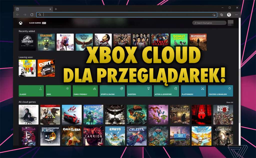 Tak będzie wyglądać przeglądarkowa wersja Xbox Cloud na Windows i macOS! Zagrają też posiadacze iPhone’ów i iPadów