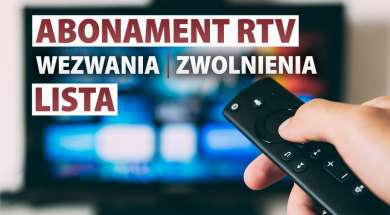 abonament RTV wezwanie do zapłaty zwolnienia lista okładka