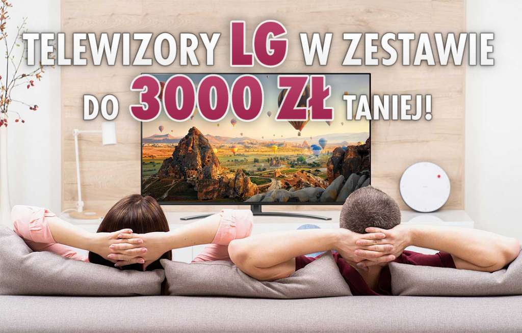 Telewizor do salonu i sypialni razem 3000 zł taniej?! Fantastyczna promocja na TV LG jeszcze tylko do jutra! Gdzie?