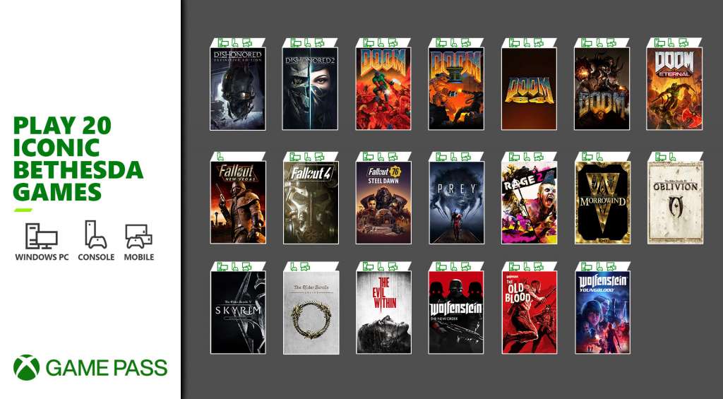 Już od dziś w Xbox Game Pass aż 20 hitowych gier od studia Bethesda! W jakie tytuły można zagrać?