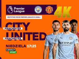 CANAL+ 4K Premiera League Manchester United Manchester City mecz okładka