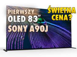 OLED A90J Sony telewizor cena 83 cale