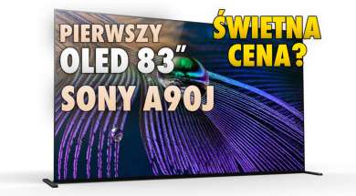 OLED A90J Sony telewizor cena 83 cale