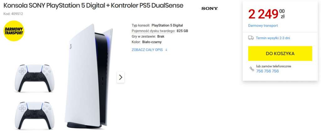 PS5 digital media expert pad dual sense dobra cena
