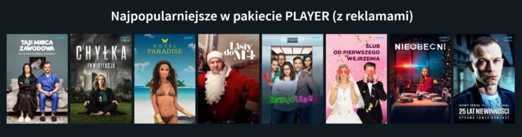 Promocja Player 5zl za 30 dni długość pakietów co oglądać