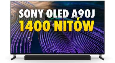 Sony OLED A90J pomiar jasności 1400 nitów okładka