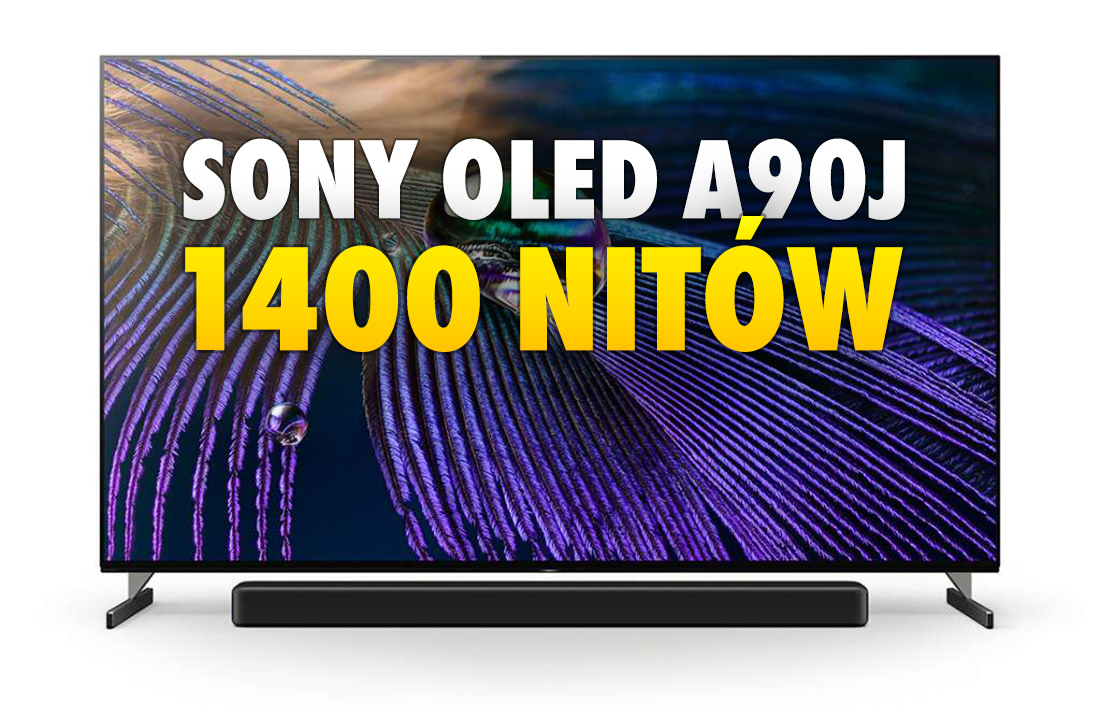Sony OLED A90J osiąga niemal 1400 nitów w HDR - mamy kolejne potwierdzenie! Poznaliśmy też input lag w 4K 60fps