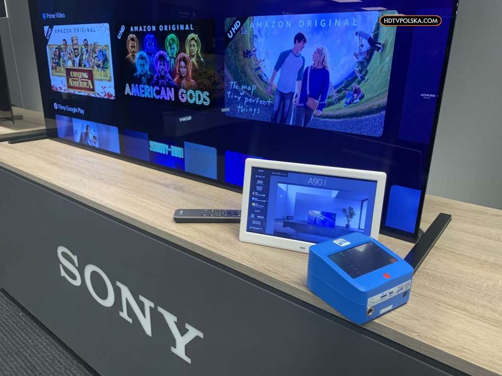 Test telewizorów Sony Bravia 2021 pomiary A90J
