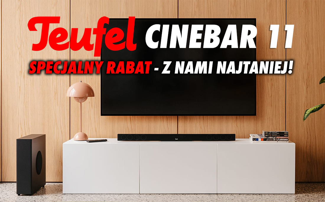 Popraw znacząco dźwięk w swoim TV. Niedrogi soundbar Teufel CINEBAR 11 w naszych testach z dodatkową zniżką!