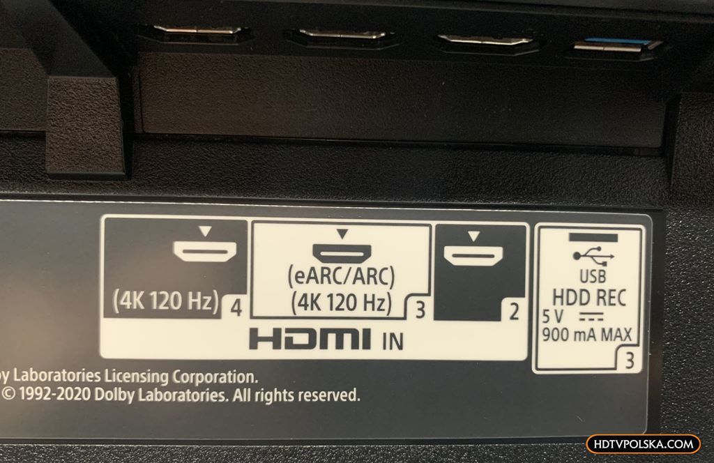 Zapowiedź otwieramy test Sony BRAVIA XR OLED A90J porty HDMI 2.1