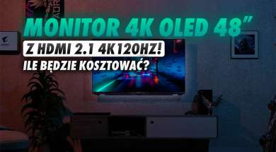 Gigabyte Aorus monitor 4K OLED 48 cali HDMI 2.1 okładka