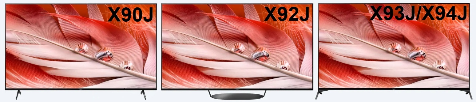 Google TV Sony BRAVIA XR LED X90J 4K podstawy 2