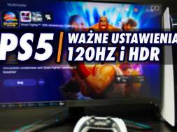 PS5 aktualizacja 120Hz HDR monitory ustawienia okładka